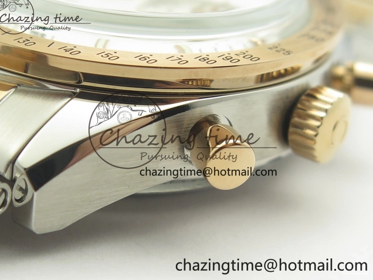 0212 Thermal Speedmaster ’57 Co-Axial SS RG OMF 1:1 Best Edition White Dial On SS RG Bracelet A9300 (Free Leather Strap) 8074